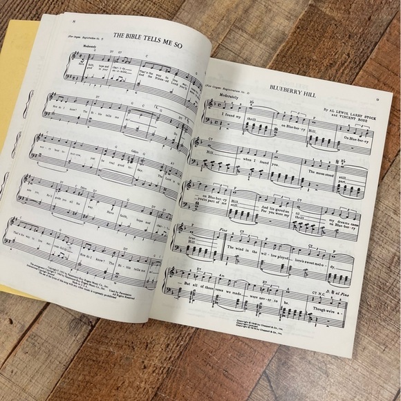 Vintage Organ Pop Country Song Music Book Bundle Notes - Picture 9 of 9